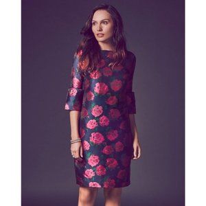 J and J By Janie and Jack Rose Jacquard Dress Sz 4